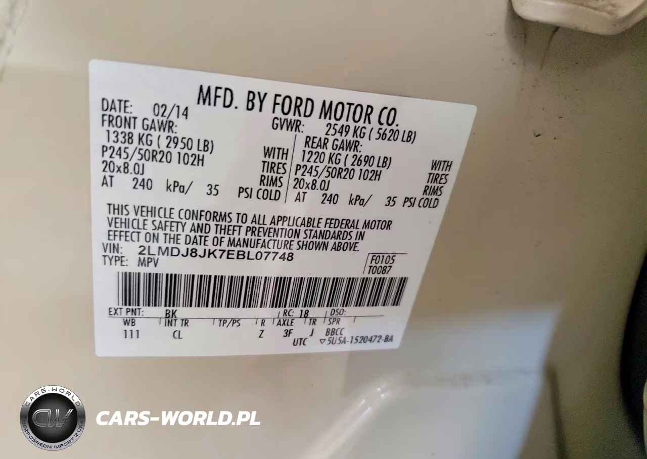 2014 Lincoln Mkx VIN:2LMDJ8JK7EBL07748 - 13