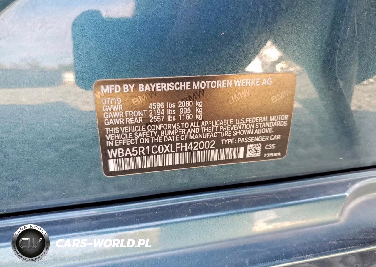 2020 BMW 330I VIN:WBA5R1C0XLFH42002 - 12