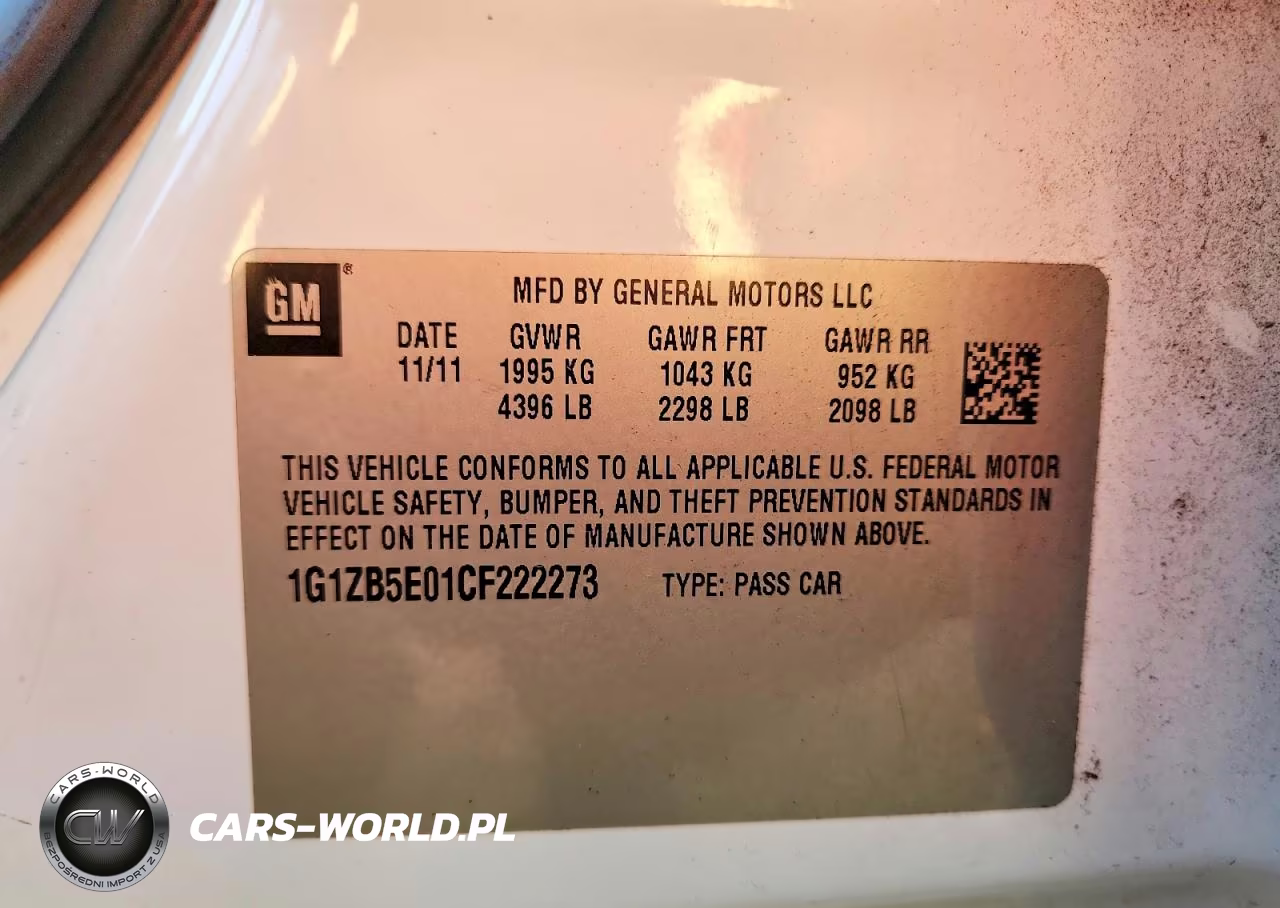 2012 Chevrolet Malibu Ls VIN:1G1ZB5E01CF222273 - 12
