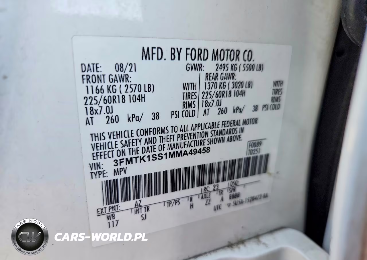 2021 Ford Mustang Mach-E Select VIN:3FMTK1SS1MMA49458 - 13
