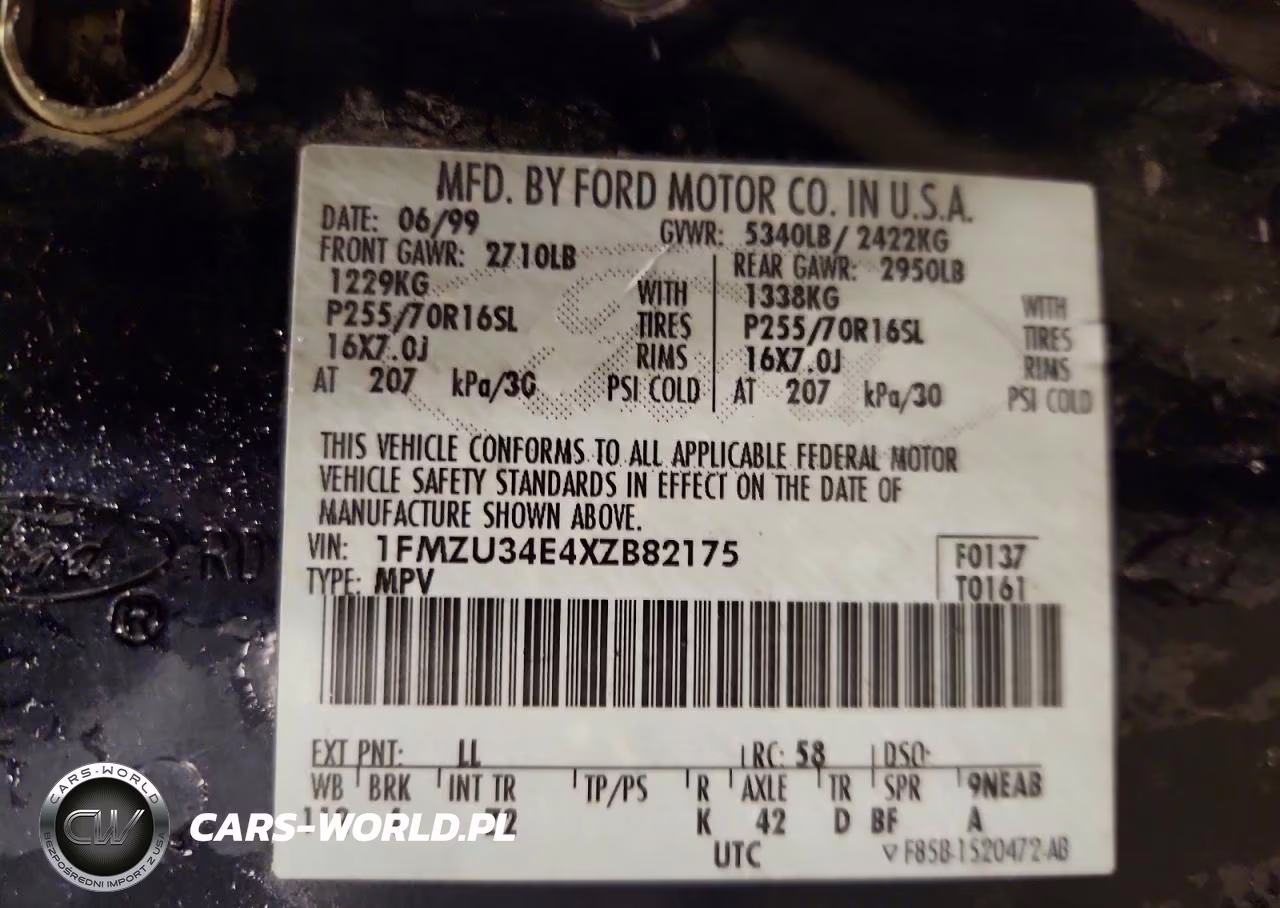 1999 Ford Explorer VIN:1FMZU34E4XZB82175 - 13