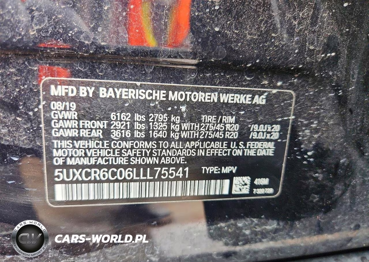 2020 BMW X5 xDrive40I VIN:5UXCR6C06LLL75541 - 13