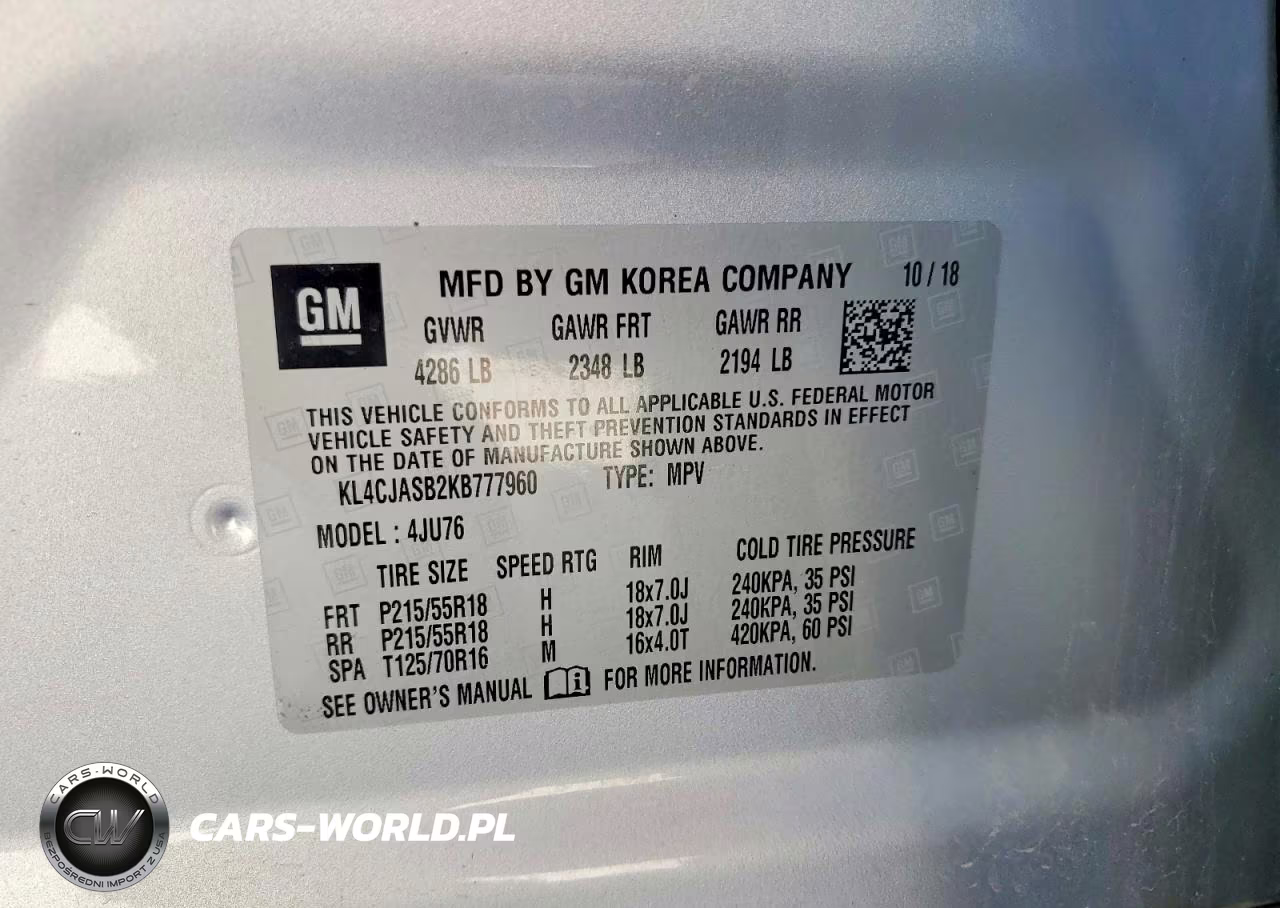 2019 Buick Encore Preferred VIN:KL4CJASB2KB777960 - 13
