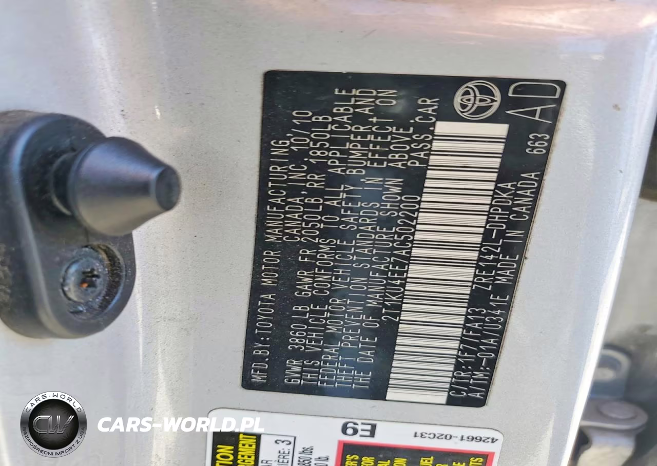 2010 Toyota Matrix Base VIN:2T1KU4EE7AC502200 - 12