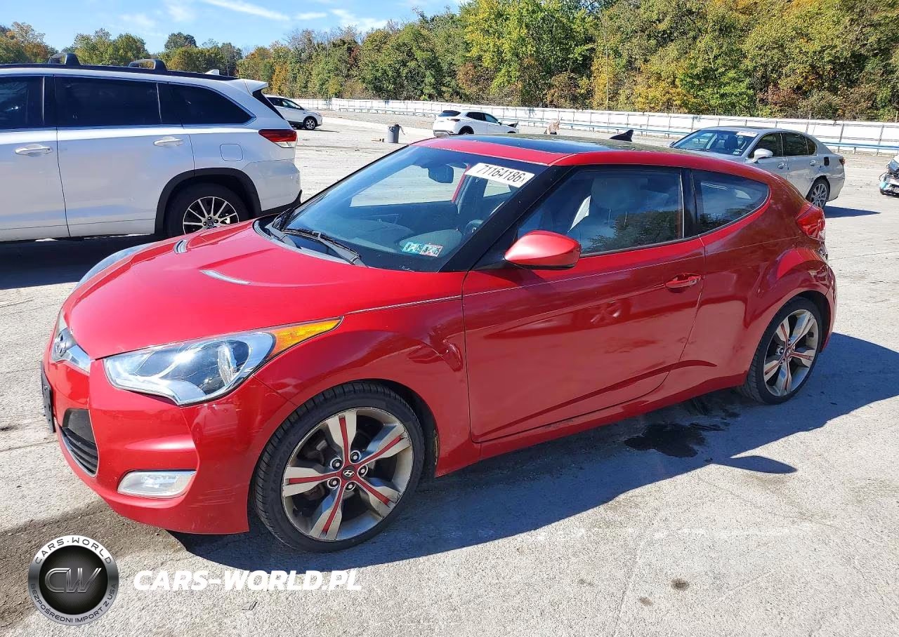 2013 Hyundai Veloster Base VIN:KMHTC6AD1DU109800 - 1