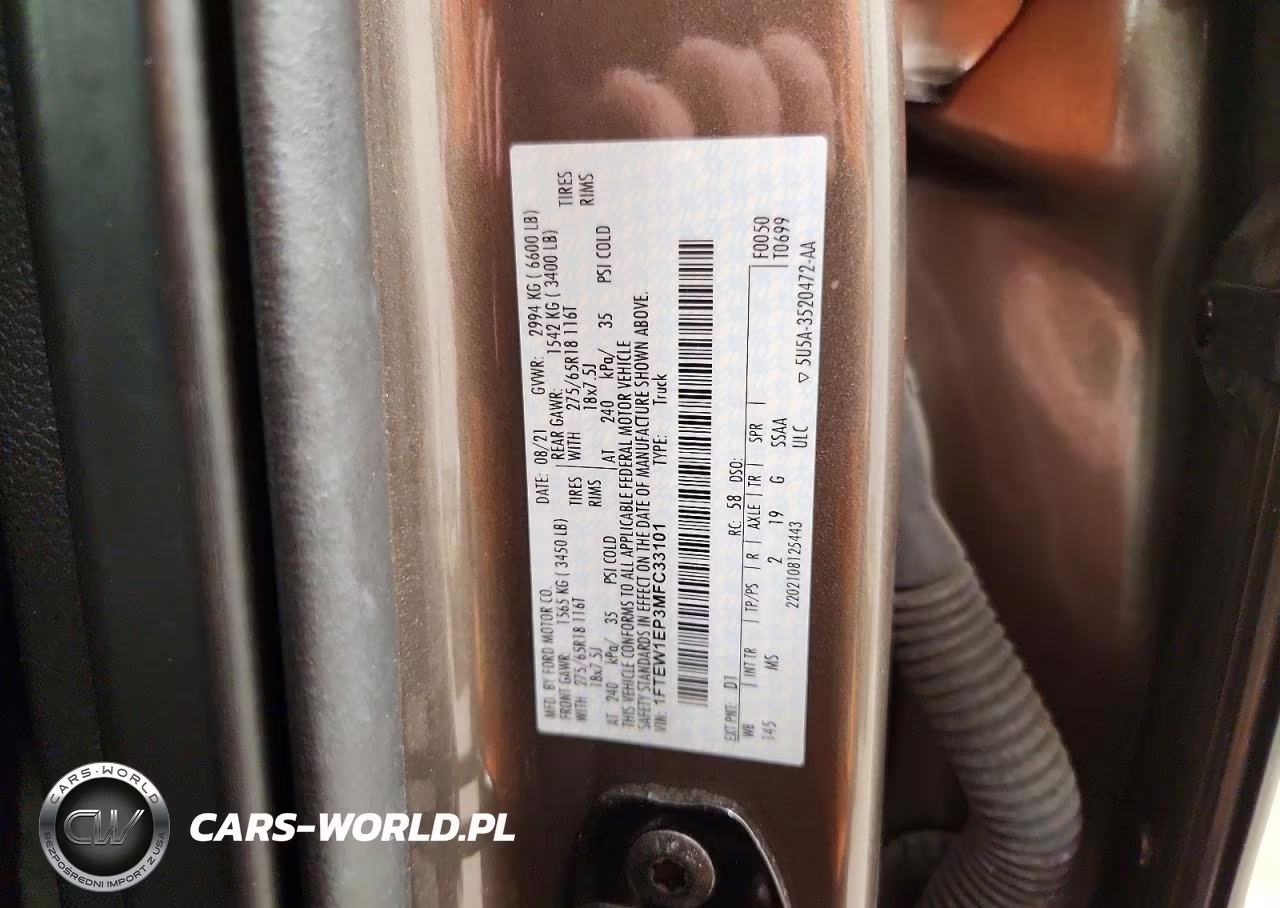 2021 Ford F150 Supercrew VIN:1FTEW1EP3MFC33101 - 12