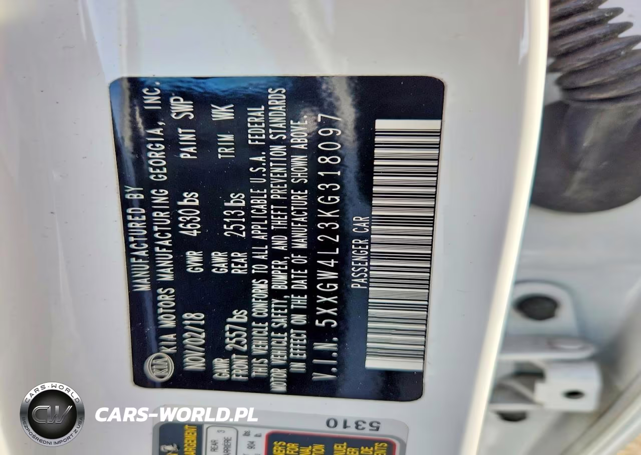 2019 Kia Optima Sx VIN:5XXGW4L23KG318097 - 13