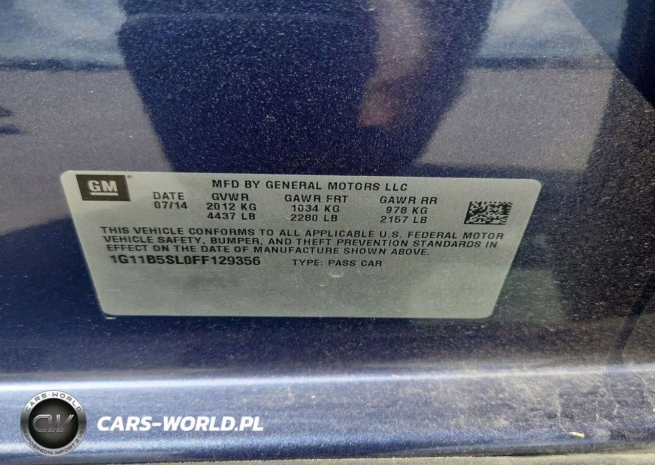 2015 Chevrolet Malibu Ls VIN:1G11B5SL0FF129356 - 12