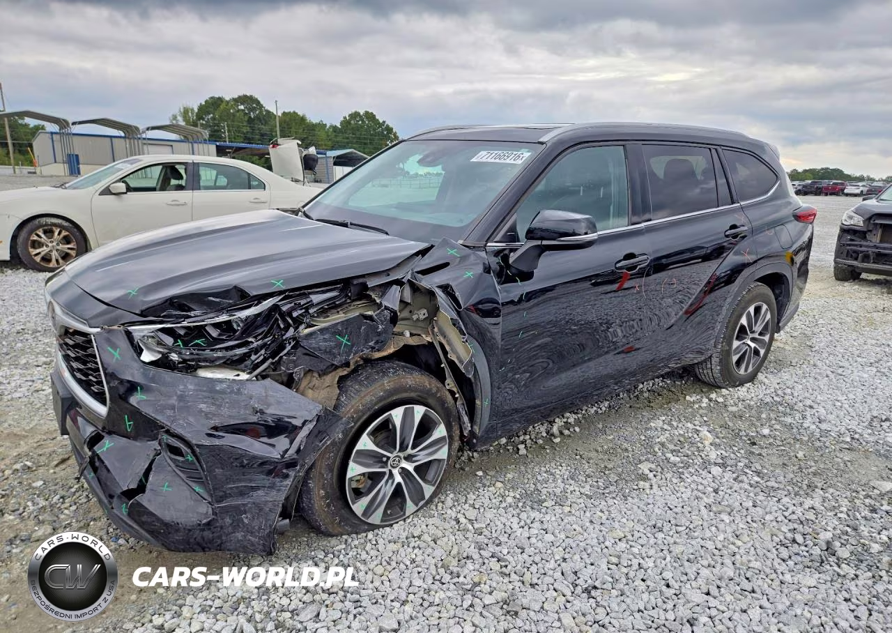 2022 Toyota Highlander Xle VIN:5TDGZRAH1NS119676 - 1