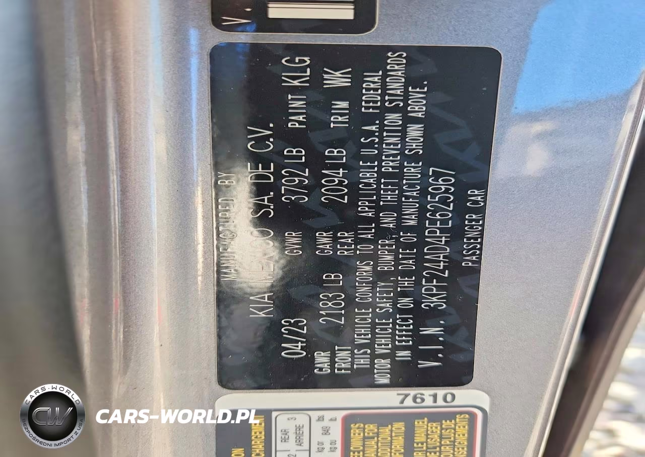 2023 Kia Forte Lxs VIN:3KPF24AD4PE625967 - 12
