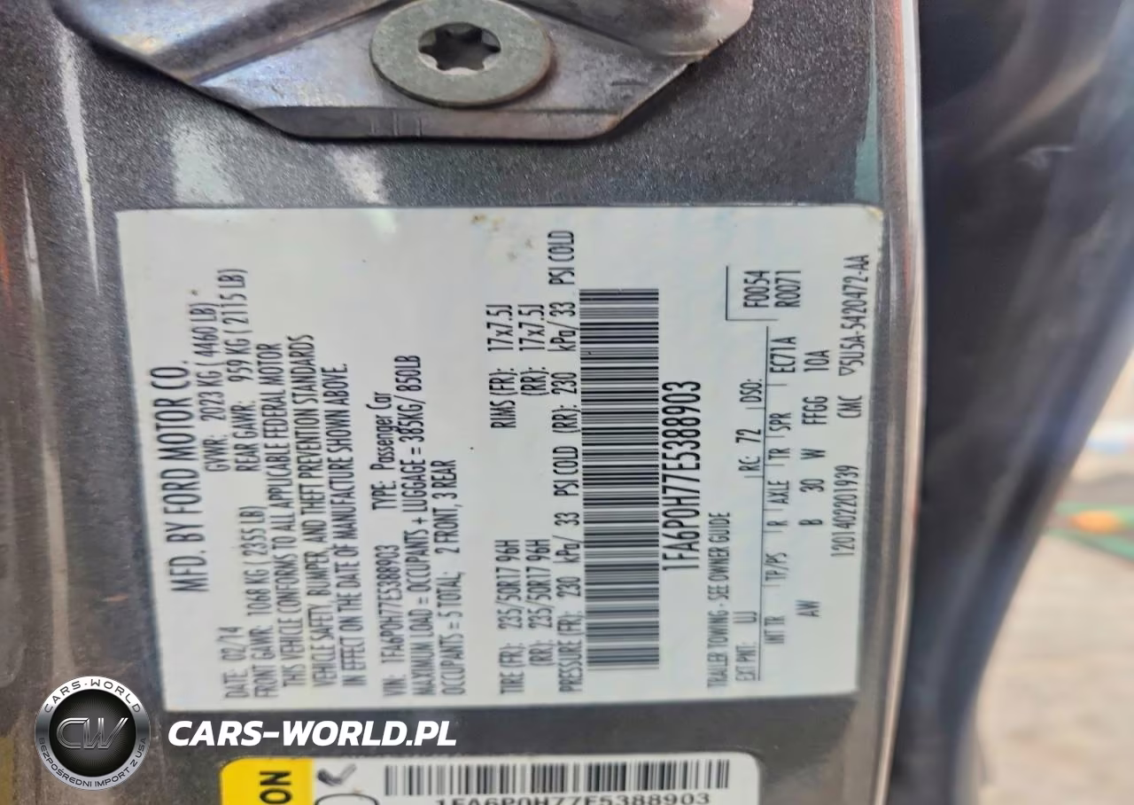2014 Ford Fusion Se VIN:1FA6P0H77E5388903 - 13