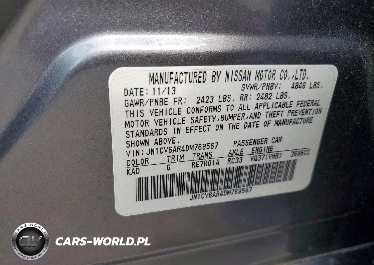 2013 Infiniti G37 Sedan X VIN:JN1CV6AR4DM769567 - 12
