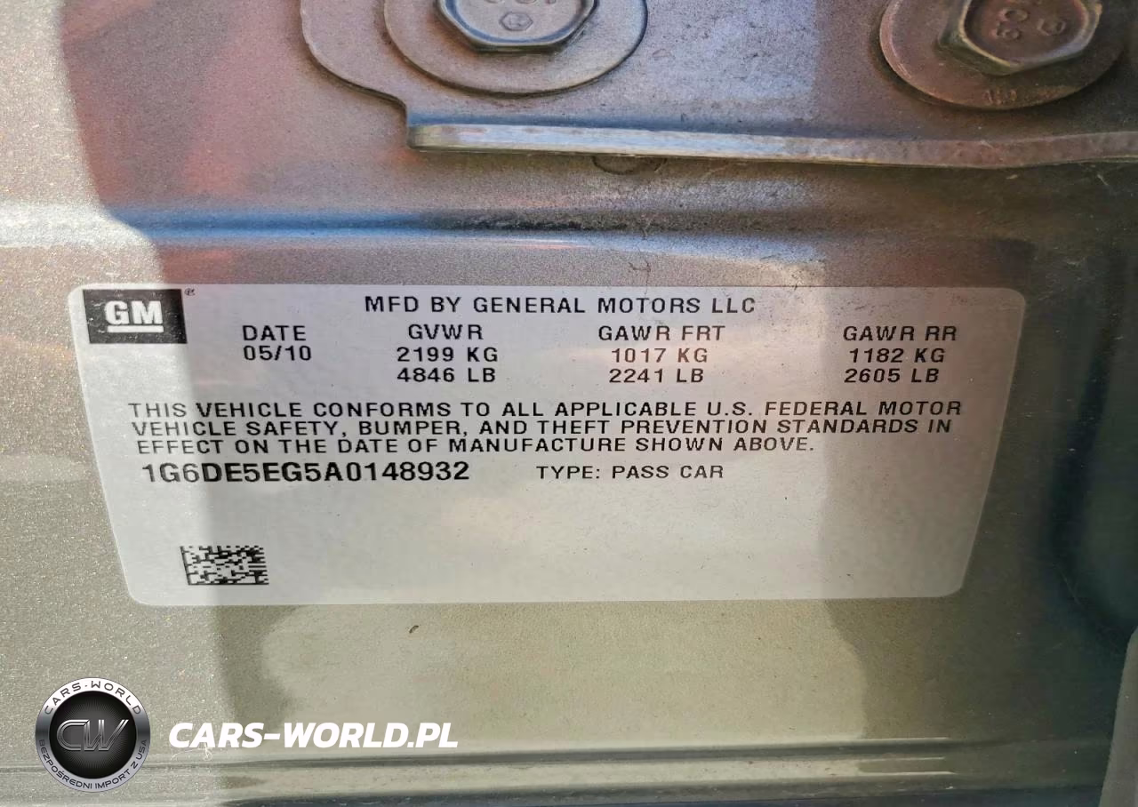 2010 Cadillac Cts Luxury Collection VIN:1G6DE5EG5A0148932 - 12
