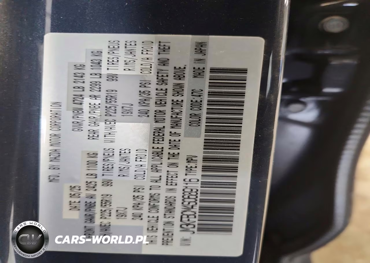 2025 Mazda Cx-5 Carbon Awd VIN:JM3KFBCM4S0689116 - 12