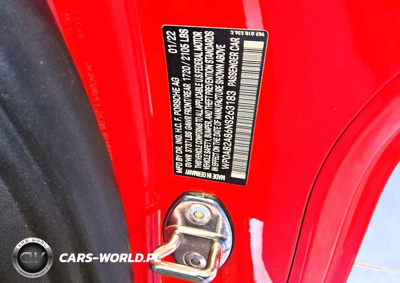 2022 Porsche Cayman S VIN:WP0AB2A86NS263183 - 12