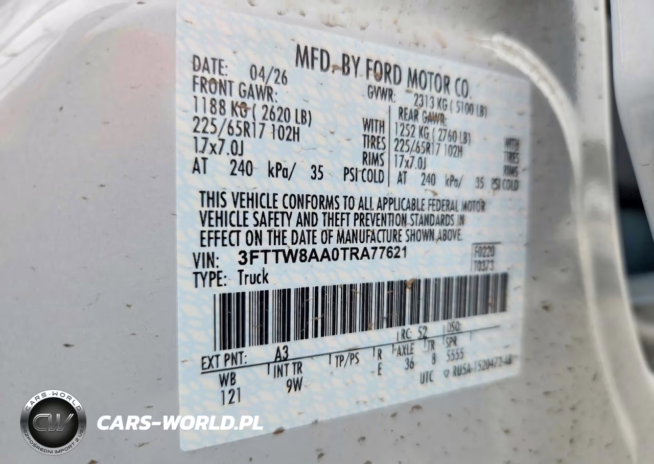 2026 Ford Maverick Xl VIN:3FTTW8AA0TRA77621 - 13