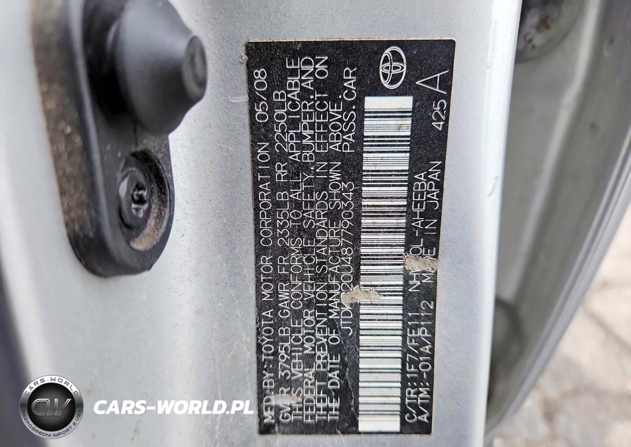 2008 Toyota Prius VIN:JTDKB20U487790343 - 13