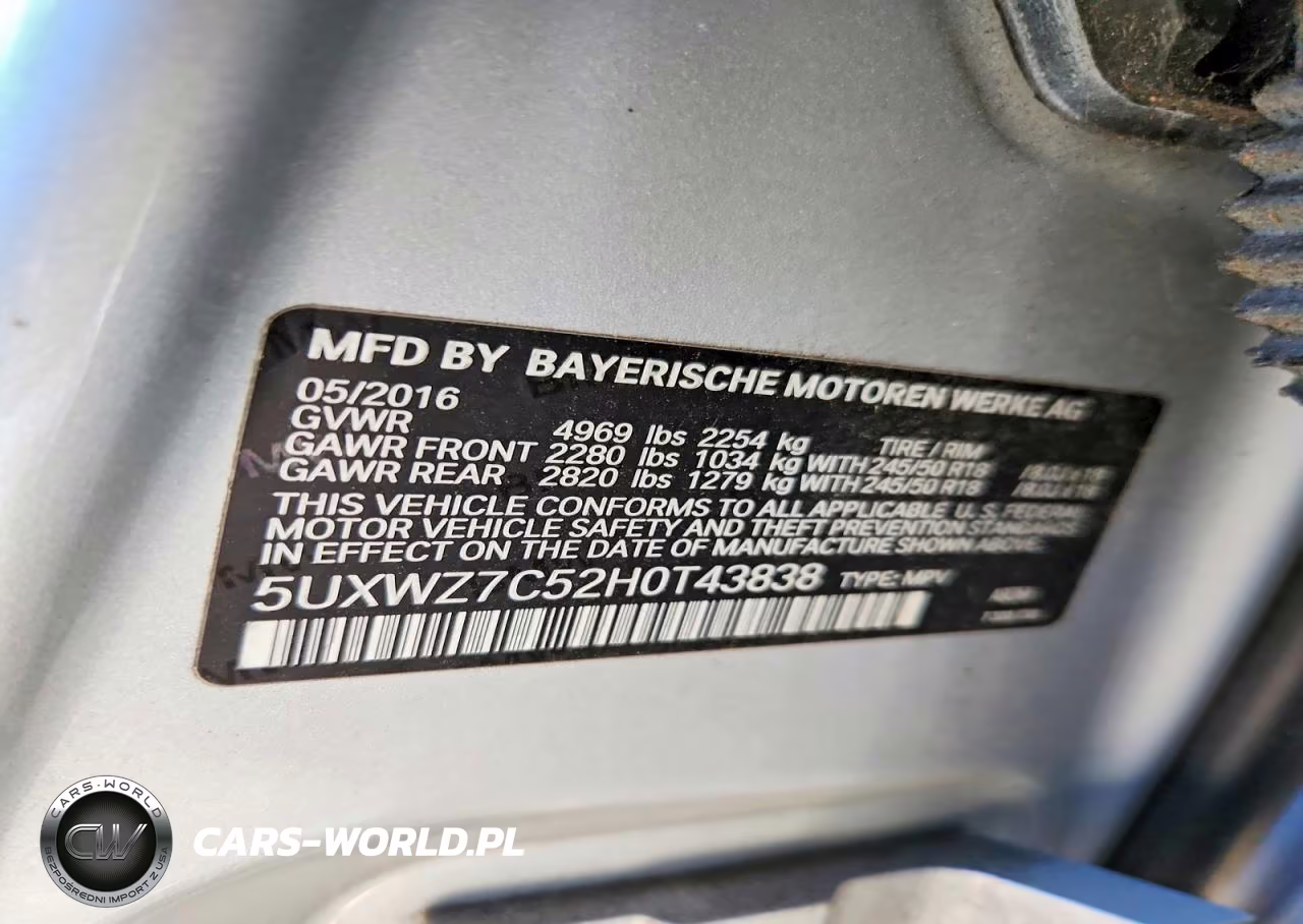 2017 BMW X3 Sdrive28I VIN:5UXWZ7C52H0T43838 - 13