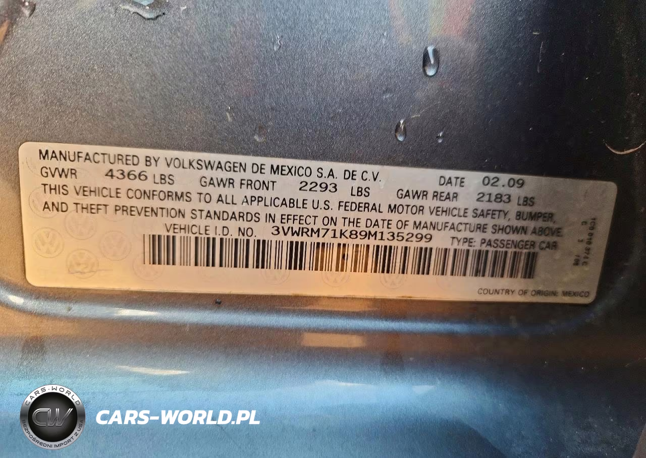 2009 Volkswagen Jetta Se VIN:3VWRM71K89M135299 - 12