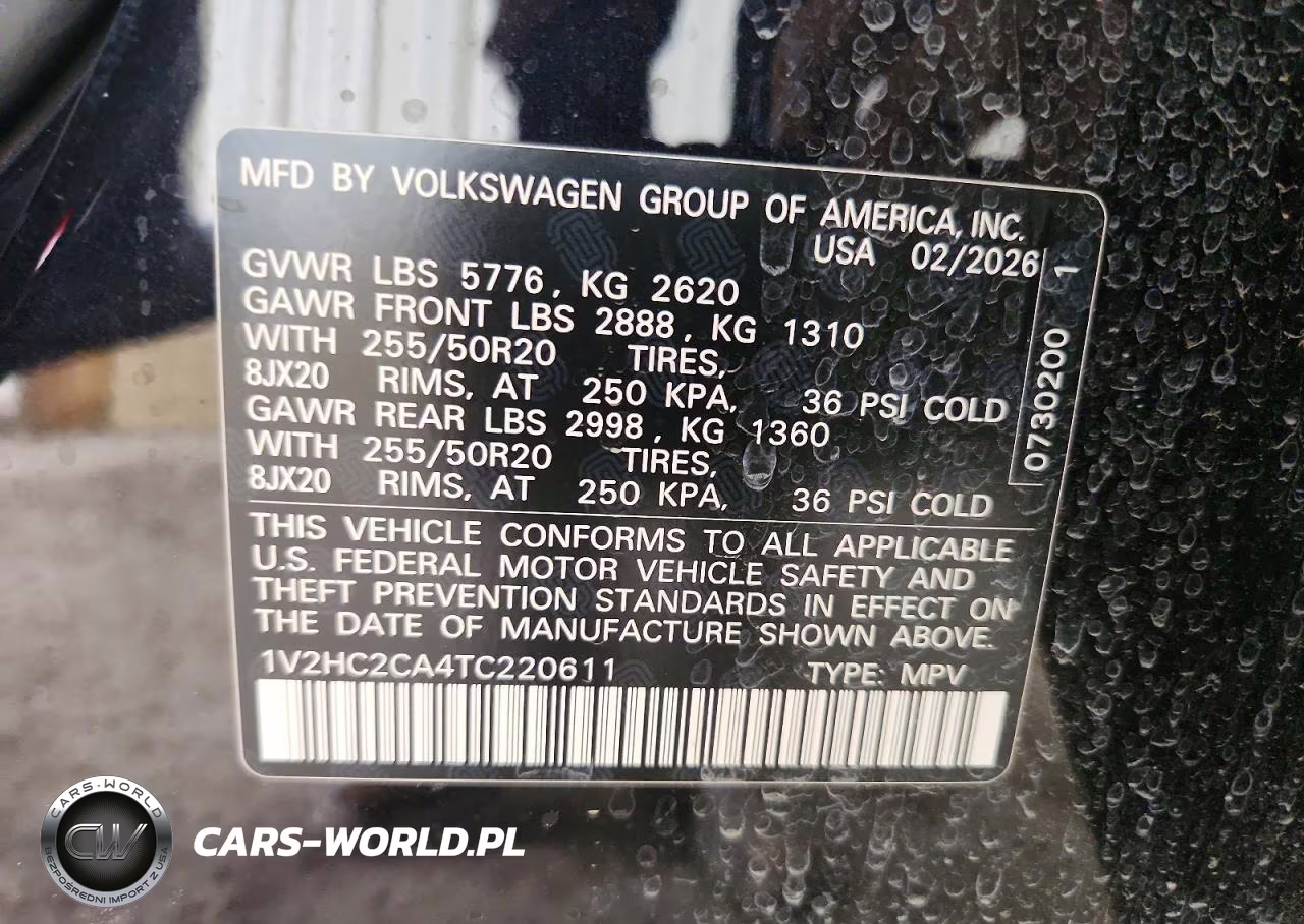 2026 Volkswagen Atlas Cross Sport Se VIN:1V2HC2CA4TC220611 - 14