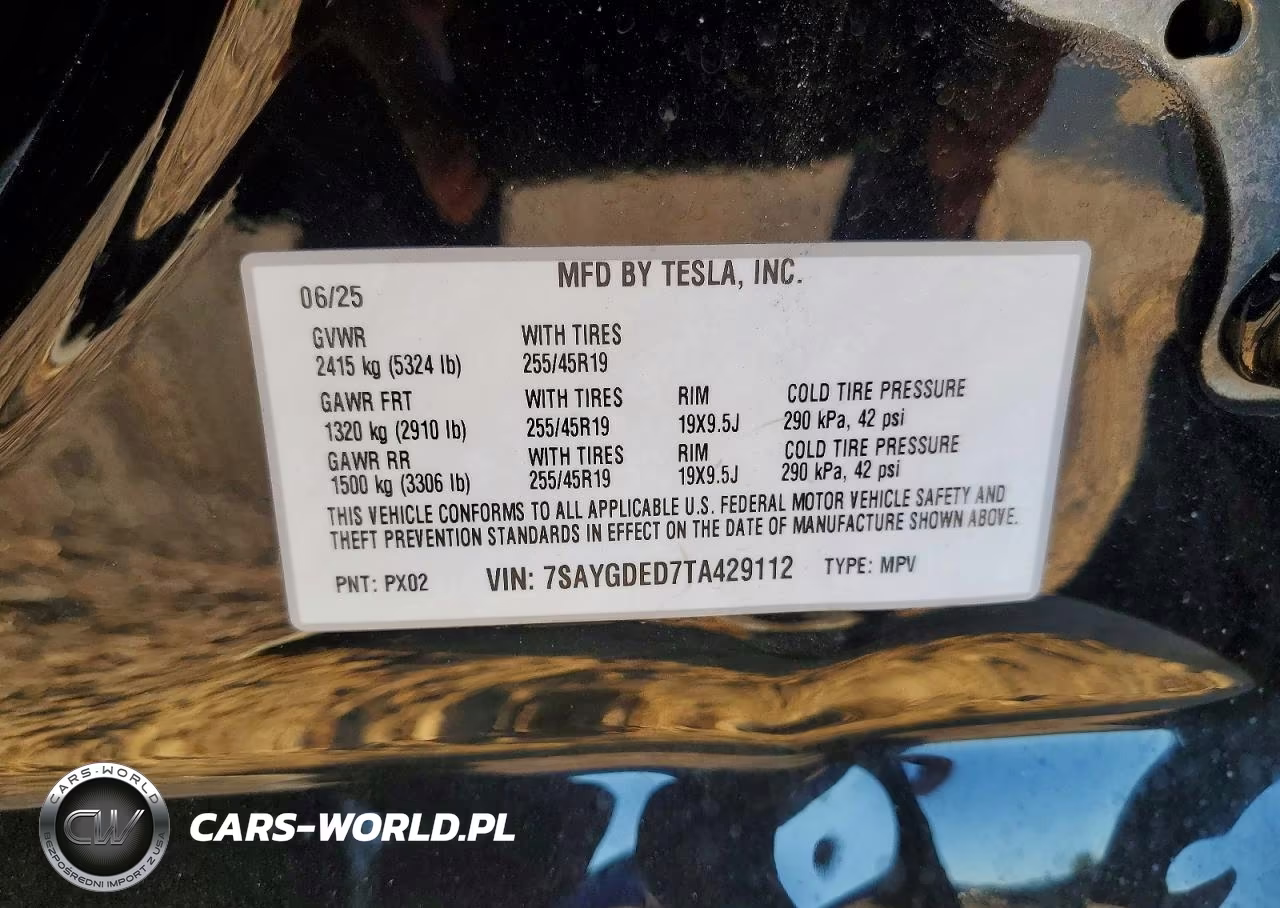 2026 Tesla Model Y VIN:7SAYGDED7TA429112 - 12