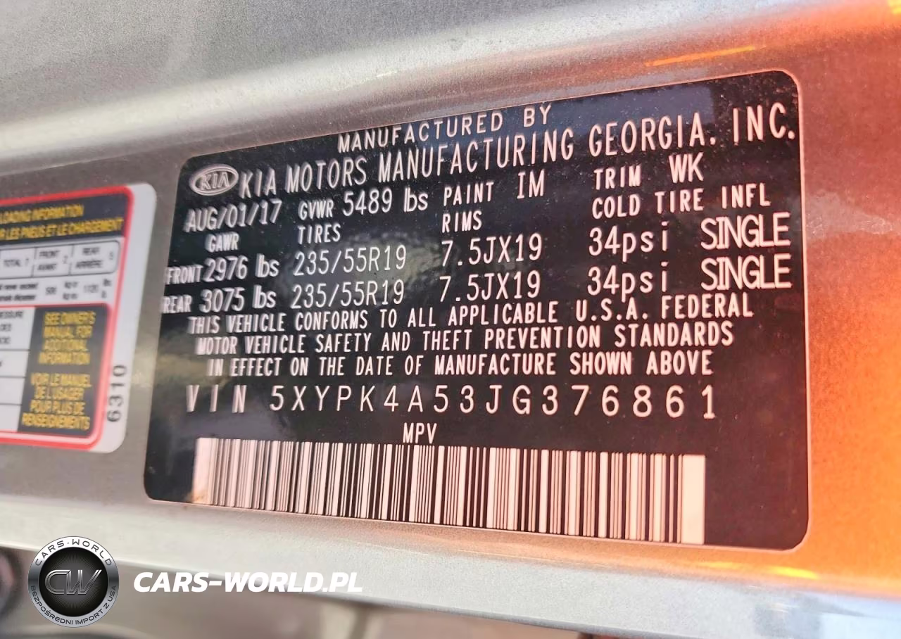 2018 Kia Sorento Sx V6 VIN:5XYPK4A53JG376861 - 13