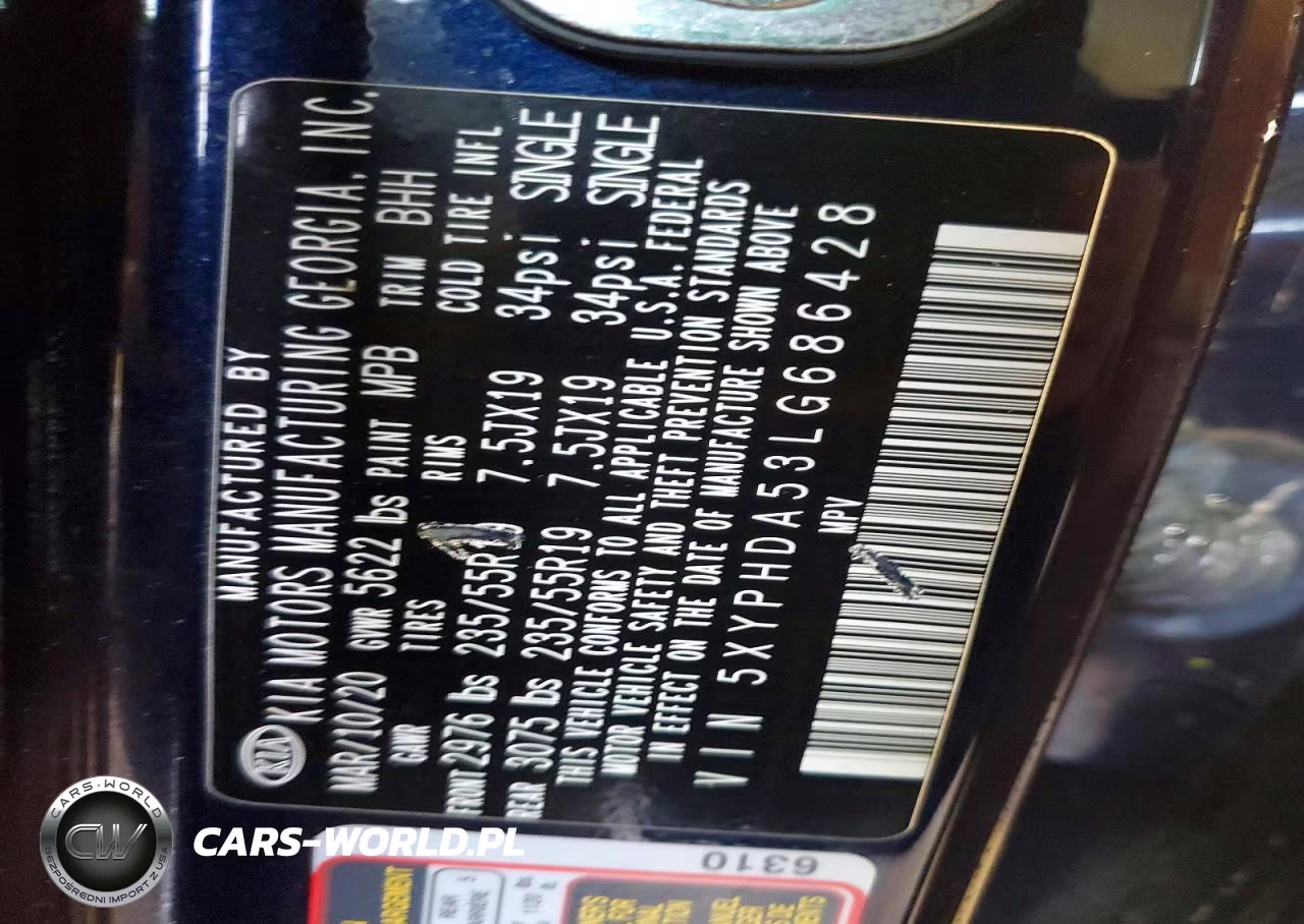2020 Kia Sorento Ex V6 VIN:5XYPHDA53LG686428 - 13