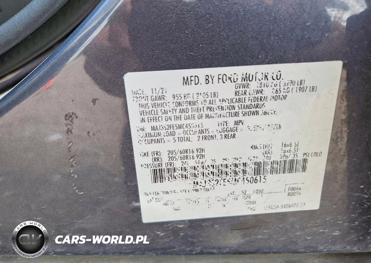 2021 Ford Ecosport S VIN:MAJ3S2FE5MC450615 - 13