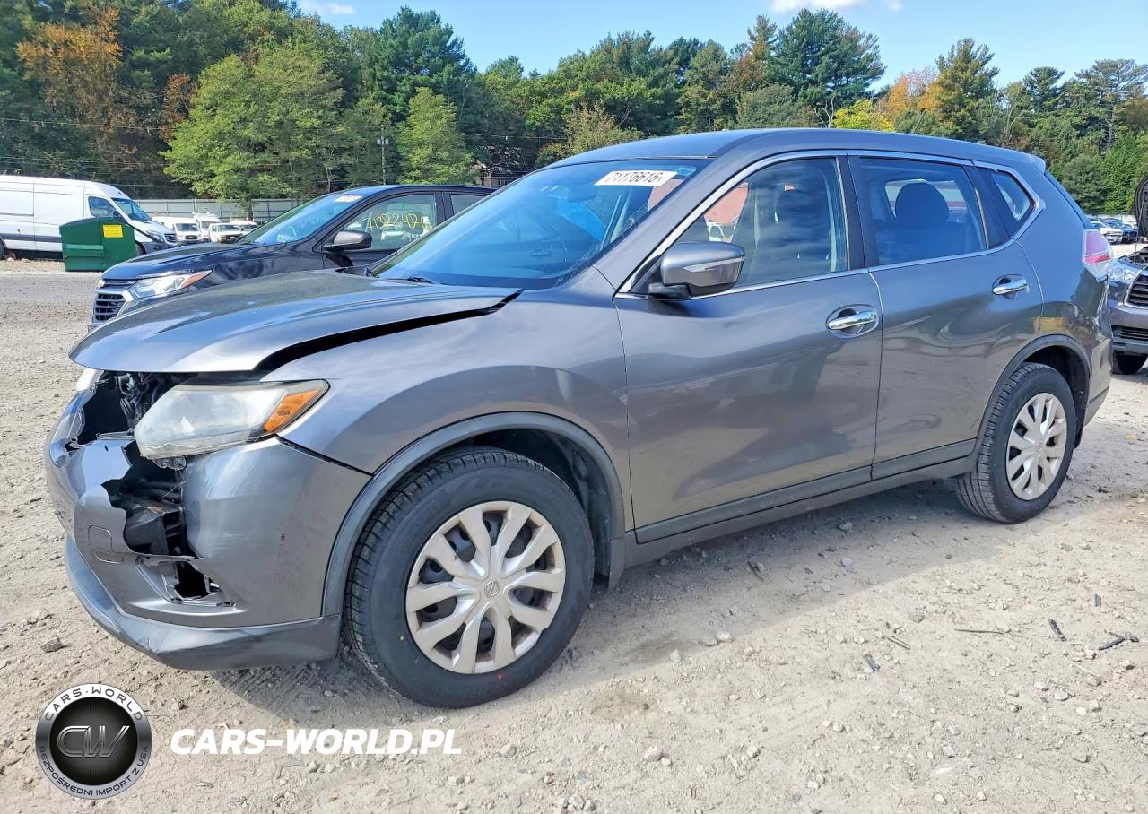 2015 Nissan Rogue S VIN:KNMAT2MV8FP580398 - 1