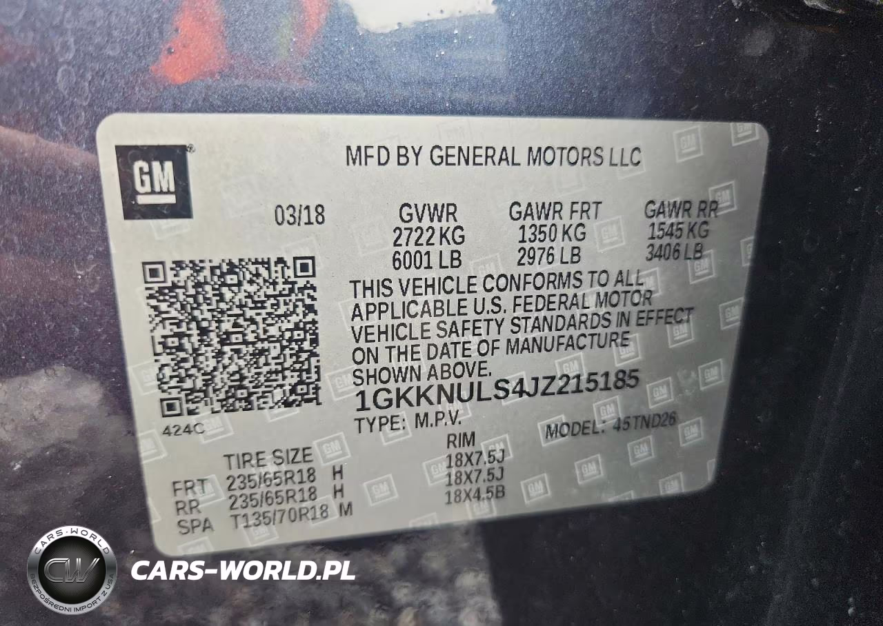 2018 GMC Acadia Slt-1 VIN:1GKKNULS4JZ215185 - 14