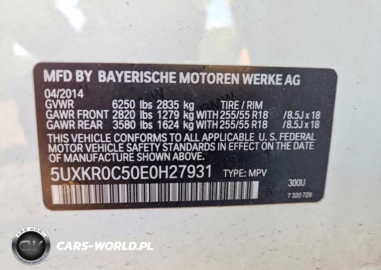 2014 BMW X5 xDrive35I VIN:5UXKR0C50E0H27931 - 13