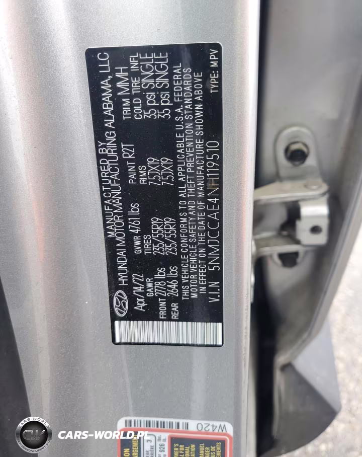 2022 Hyundai Tucson Sel VIN:5NMJCCAE4NH119510 - 12