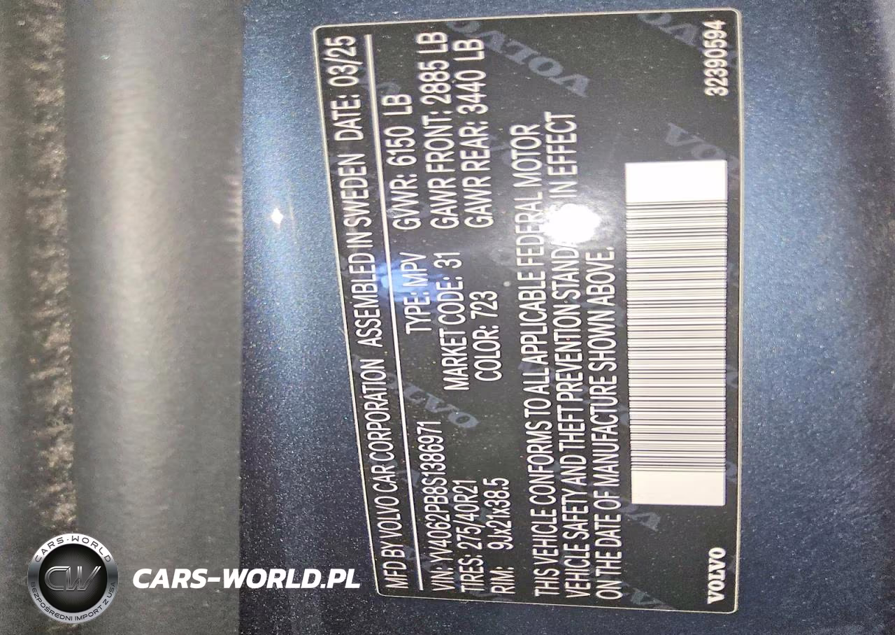 2025 Volvo Xc90 Plus VIN:YV4062PB8S1386971 - 14