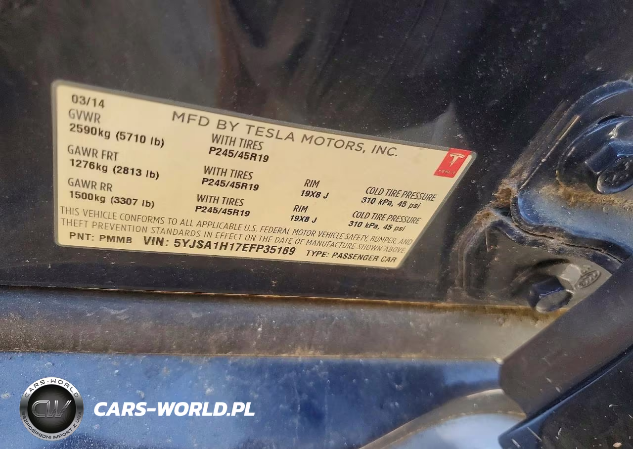 2014 Tesla Model S VIN:5YJSA1H17EFP35169 - 13
