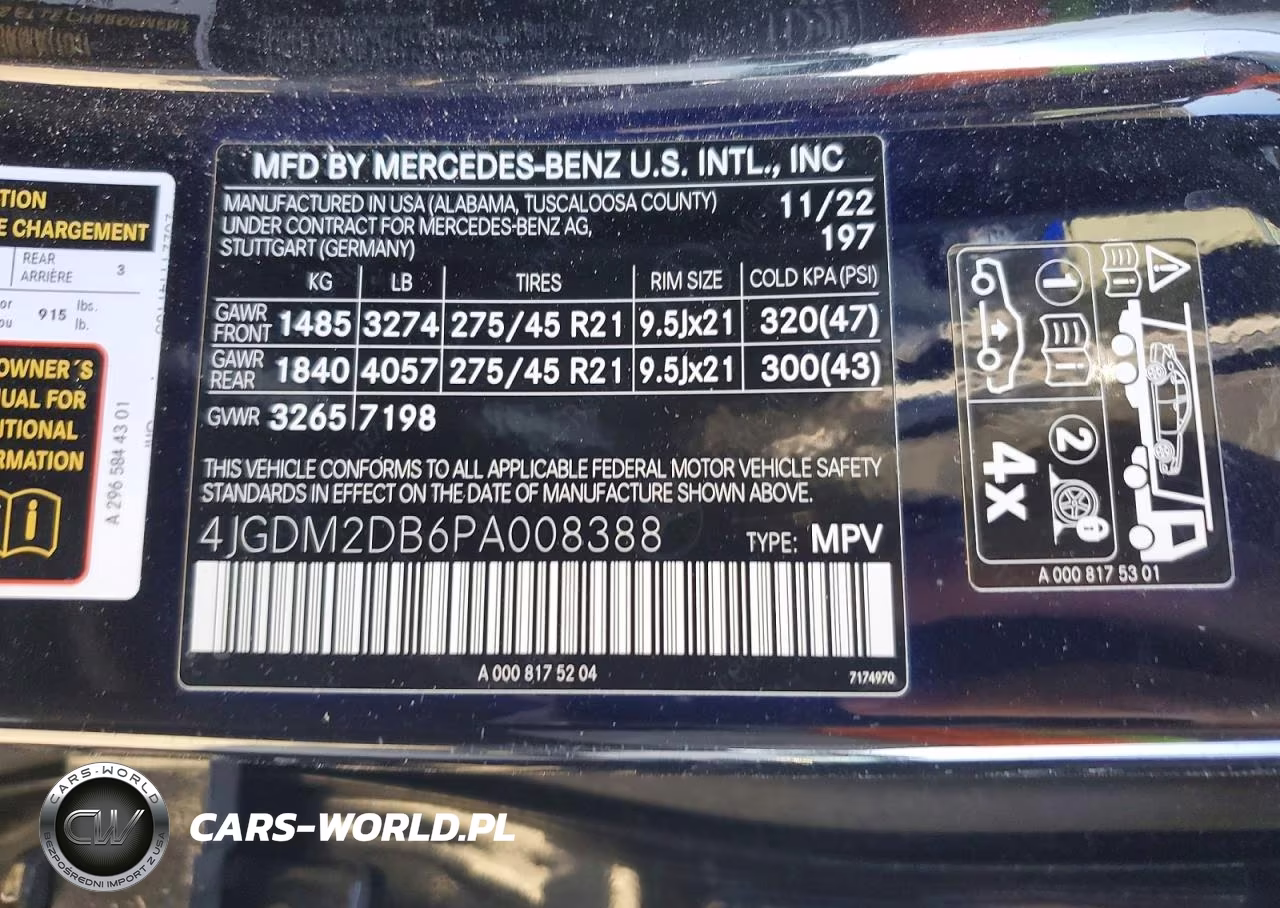 2023 Mercedes-Benz Eqs Suv 450+ VIN:4JGDM2DB6PA008388 - 13