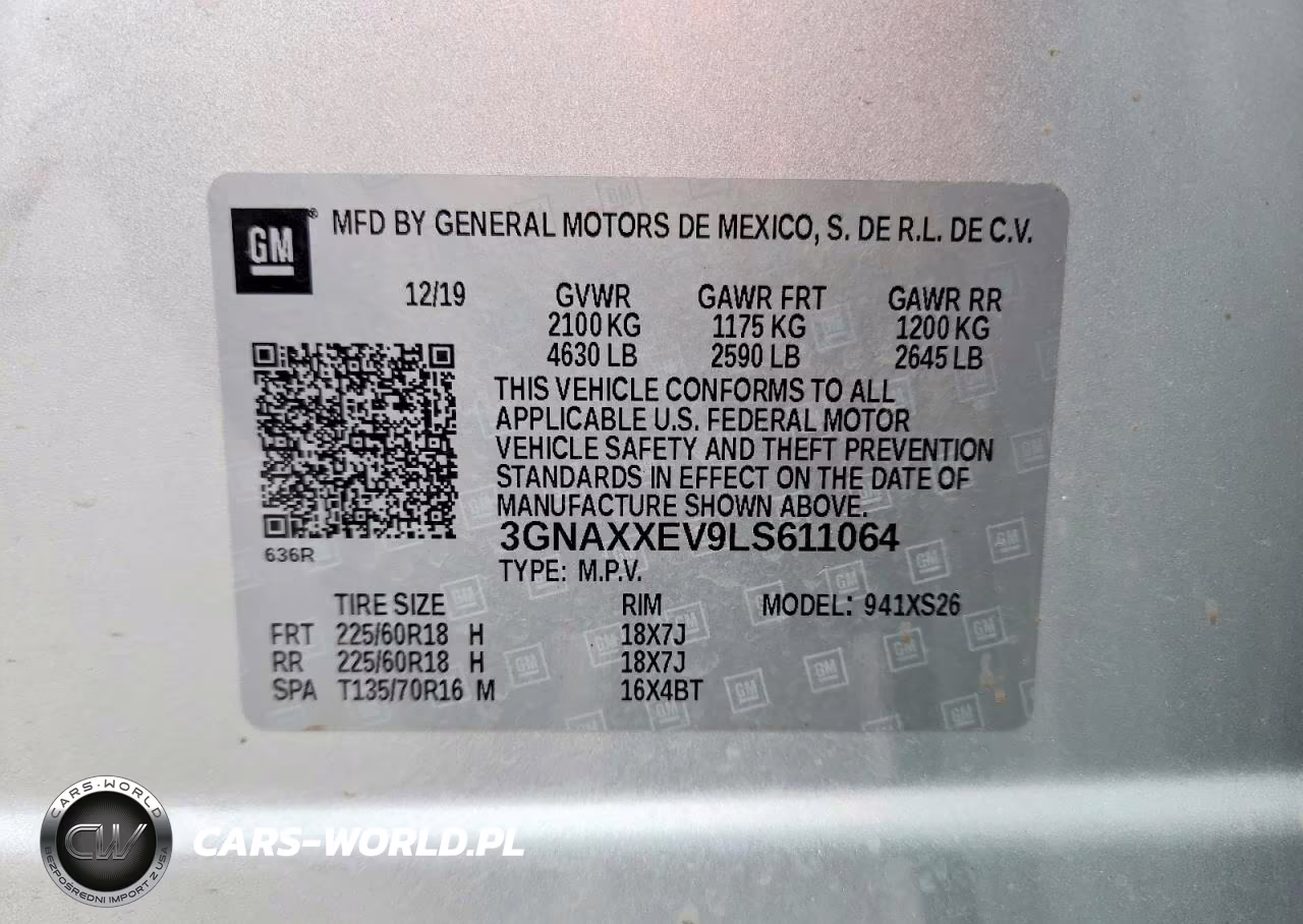 2020 Chevrolet Equinox Premier VIN:3GNAXXEV9LS611064 - 14