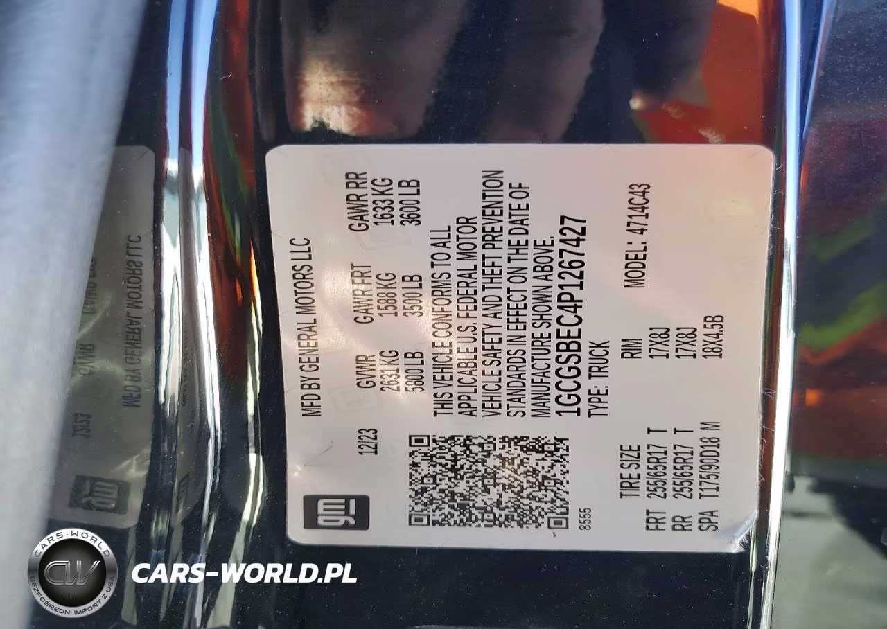 2023 Chevrolet Colorado VIN:1GCGSBEC4P1267427 - 12