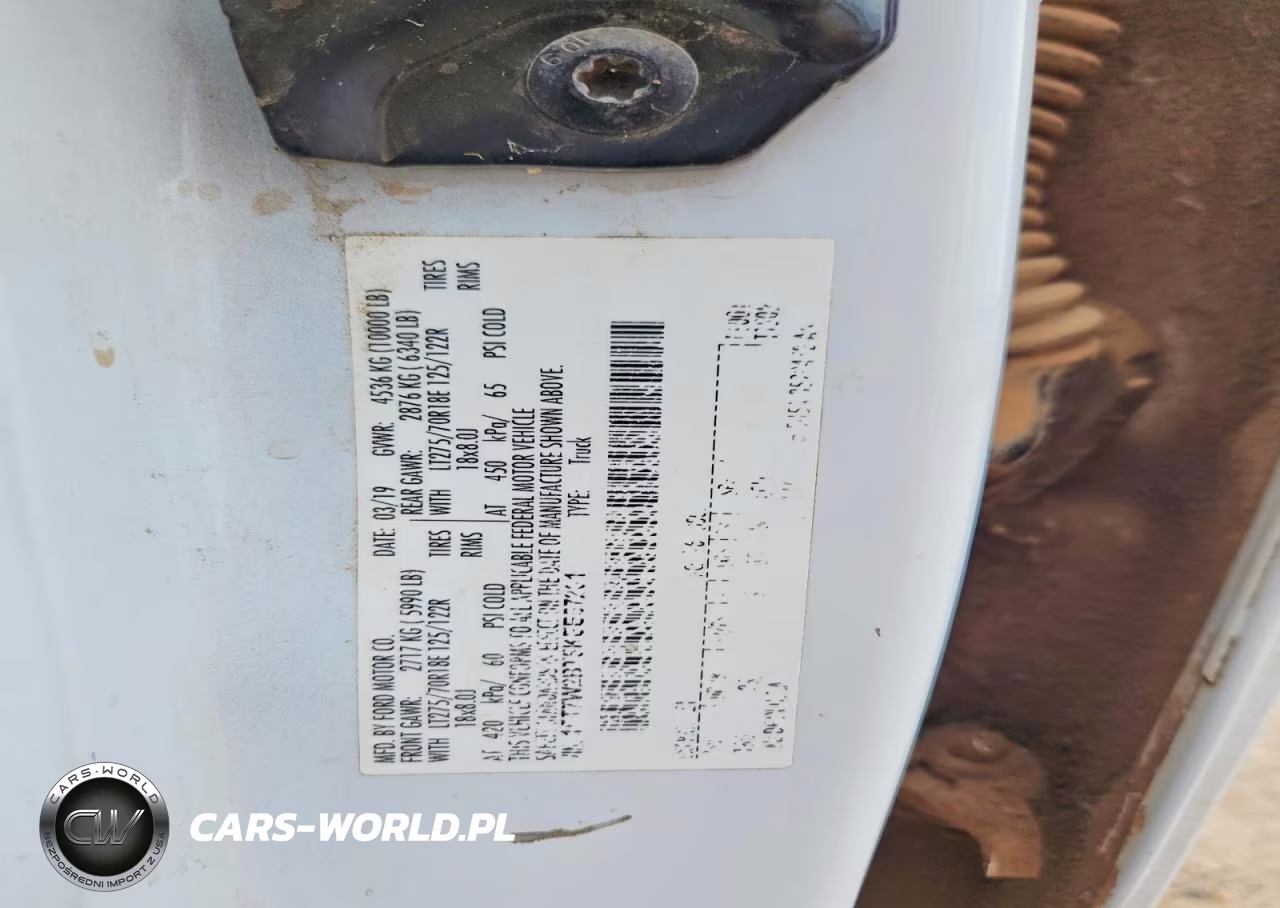 2019 Ford F250 Super Duty VIN:1FT7W2BT5KEE57201 - 12