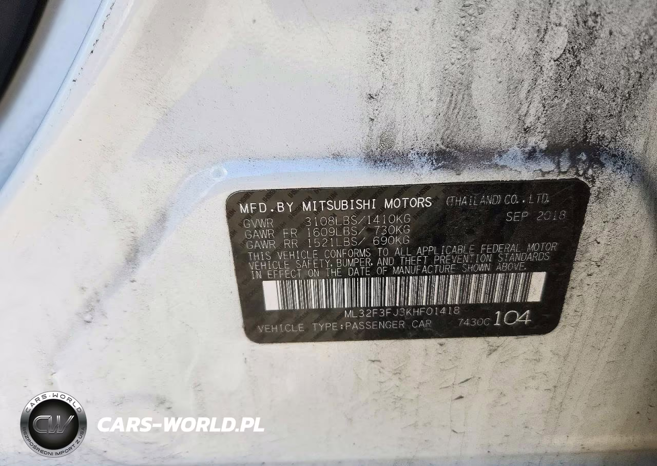 2019 Mitsubishi Mirage G4 Es VIN:ML32F3FJ3KHF01418 - 12