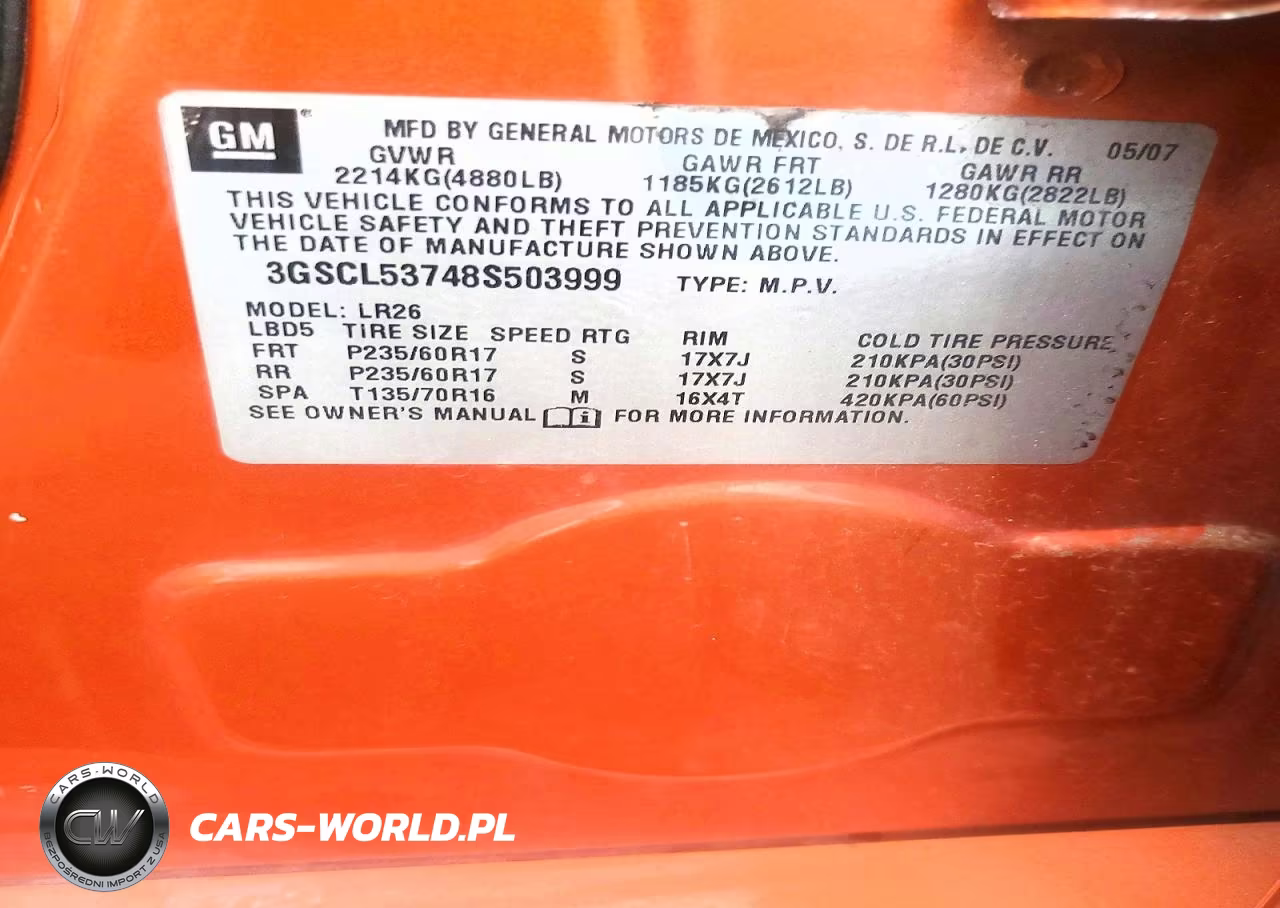 2008 Saturn Vue Xr VIN:3GSCL53748S503999 - 13