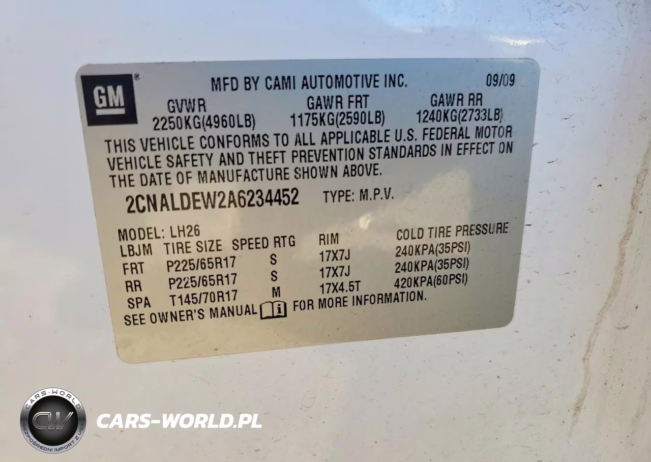2010 Chevrolet Equinox Lt VIN:2CNALDEW2A6234452 - 13