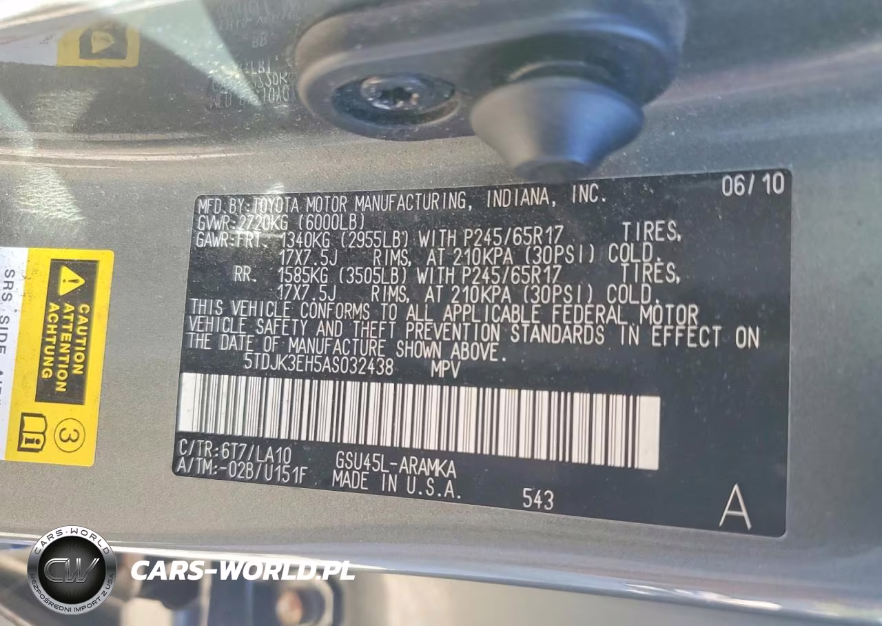 2010 Toyota Highlander Se VIN:5TDJK3EH5AS032438 - 13