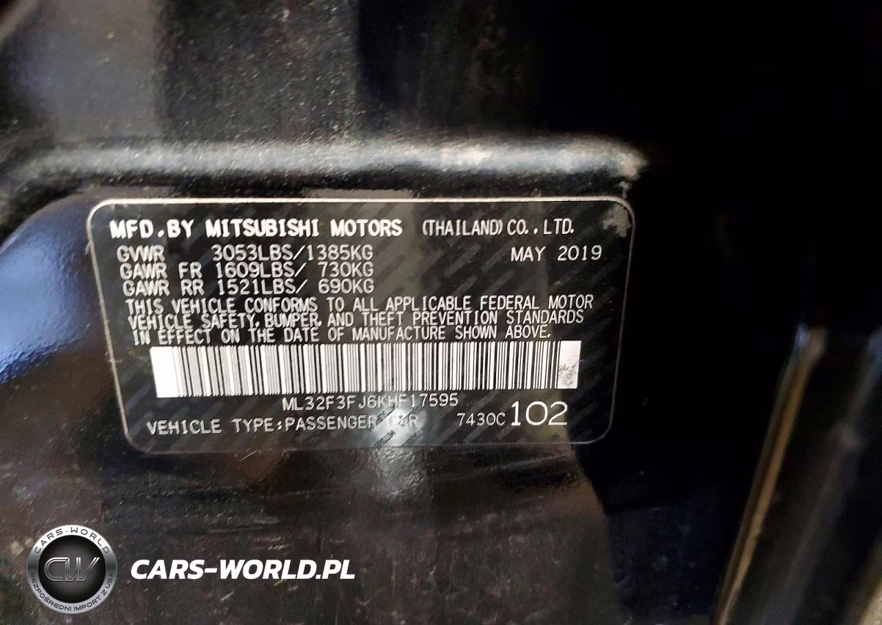 2019 Mitsubishi Mirage G4 Es VIN:ML32F3FJ6KHF17595 - 13