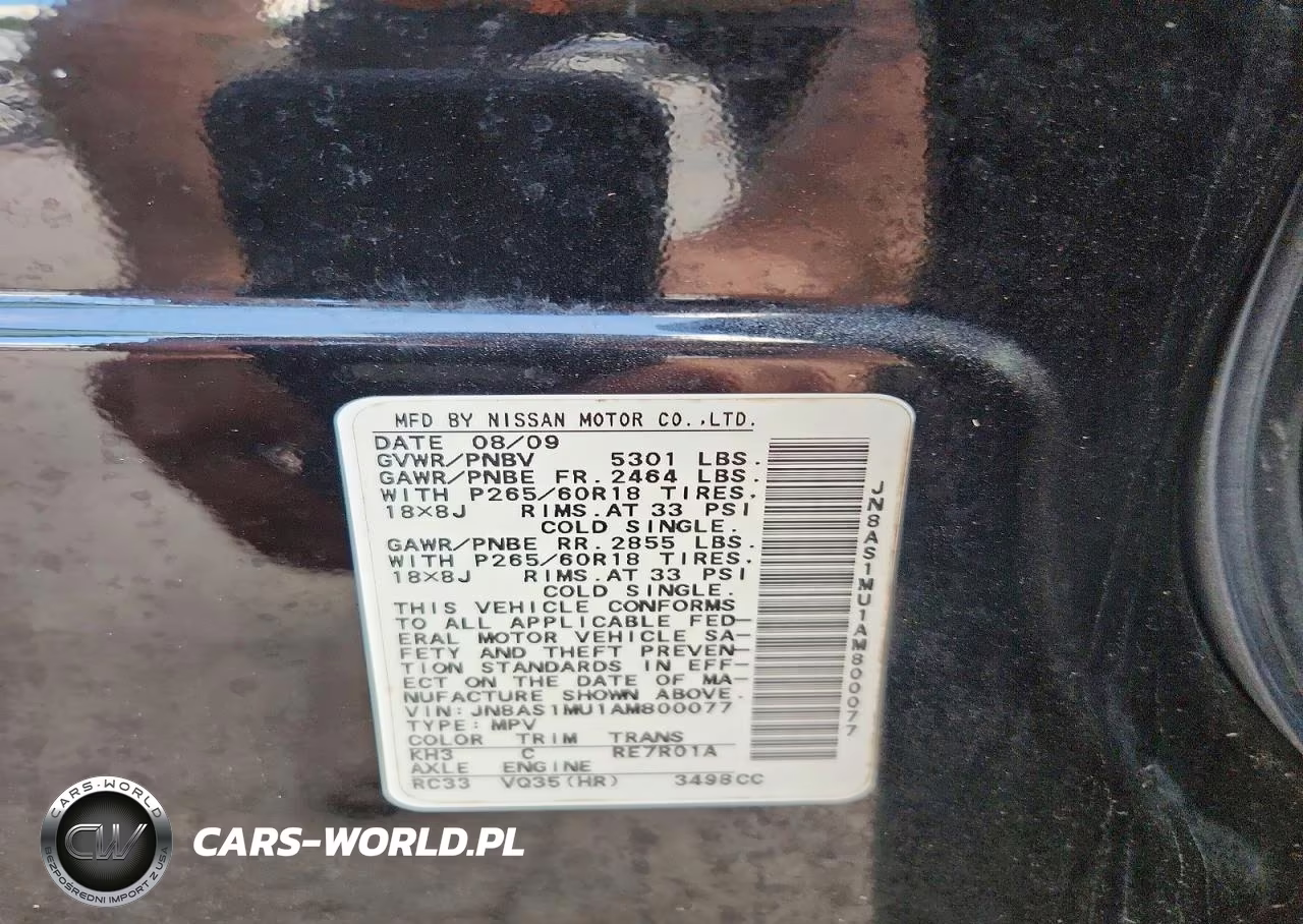 2010 Infiniti Fx35 Base VIN:JN8AS1MU1AM800077 - 13