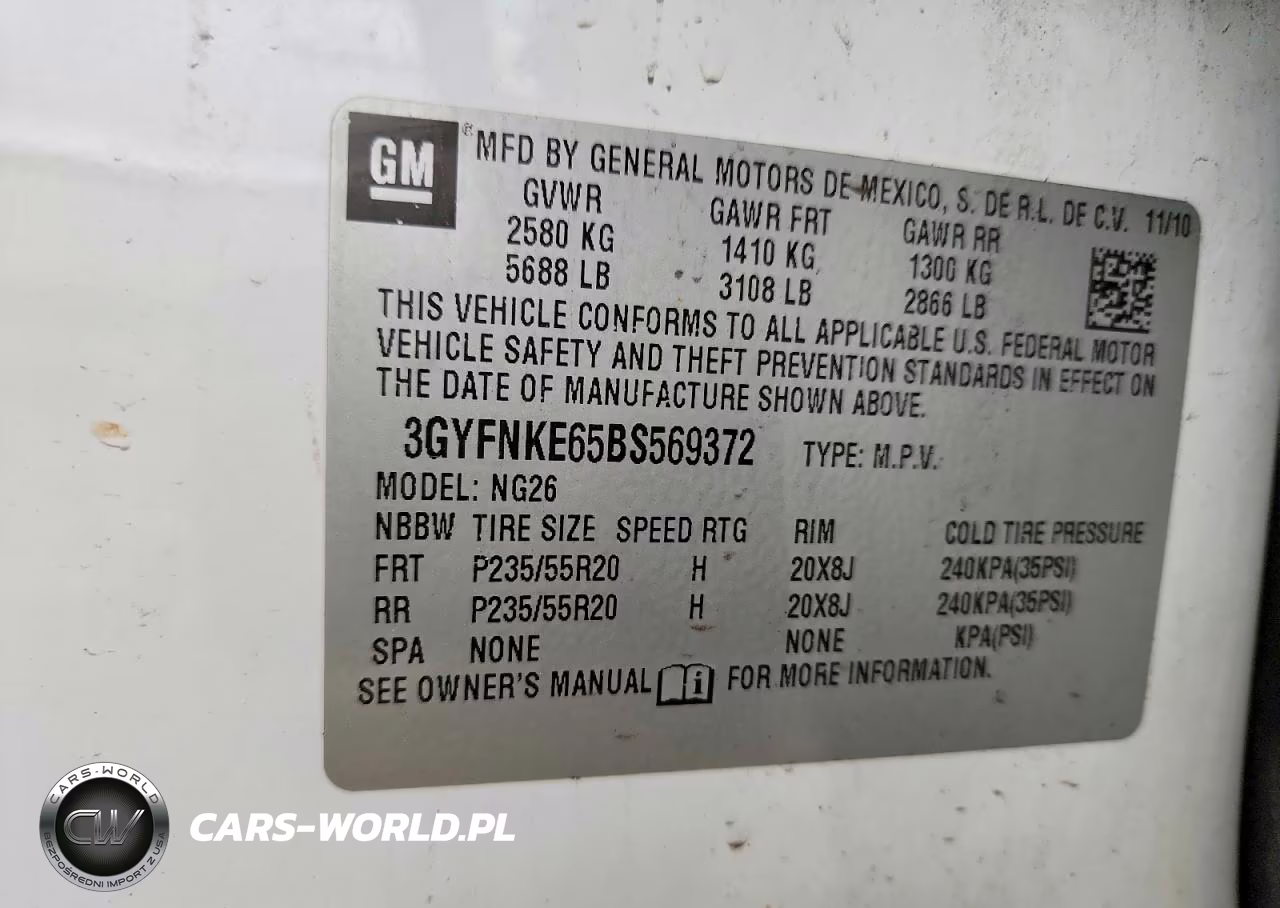 2011 Cadillac Srx Premium Collection VIN:3GYFNKE65BS569372 - 13