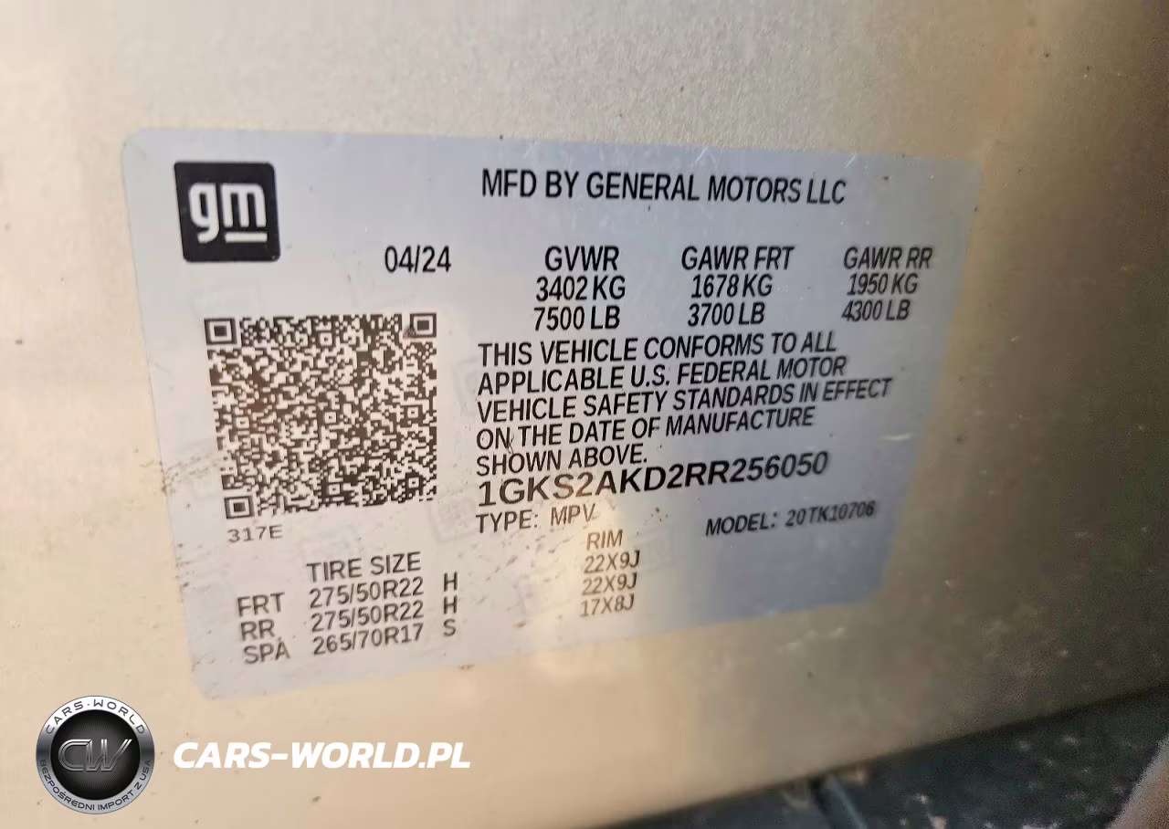 2024 GMC Yukon 4Wd Sle VIN:1GKS2AKD2RR256050 - 13