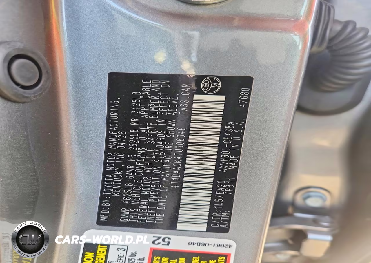 2026 Toyota Camry Se VIN:4T1DAACK4TU306046 - 12