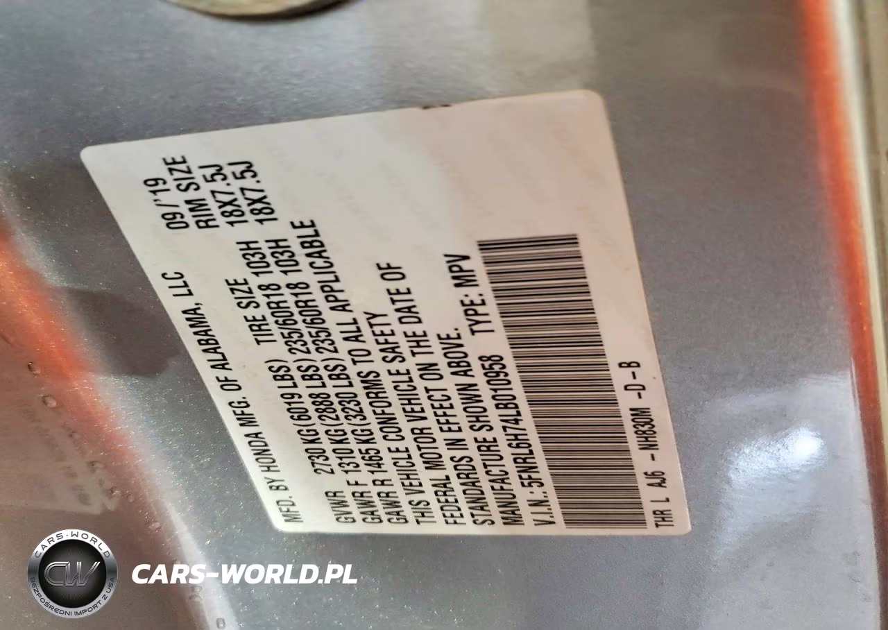 2020 Honda Odyssey Exl VIN:5FNRL6H74LB010958 - 13