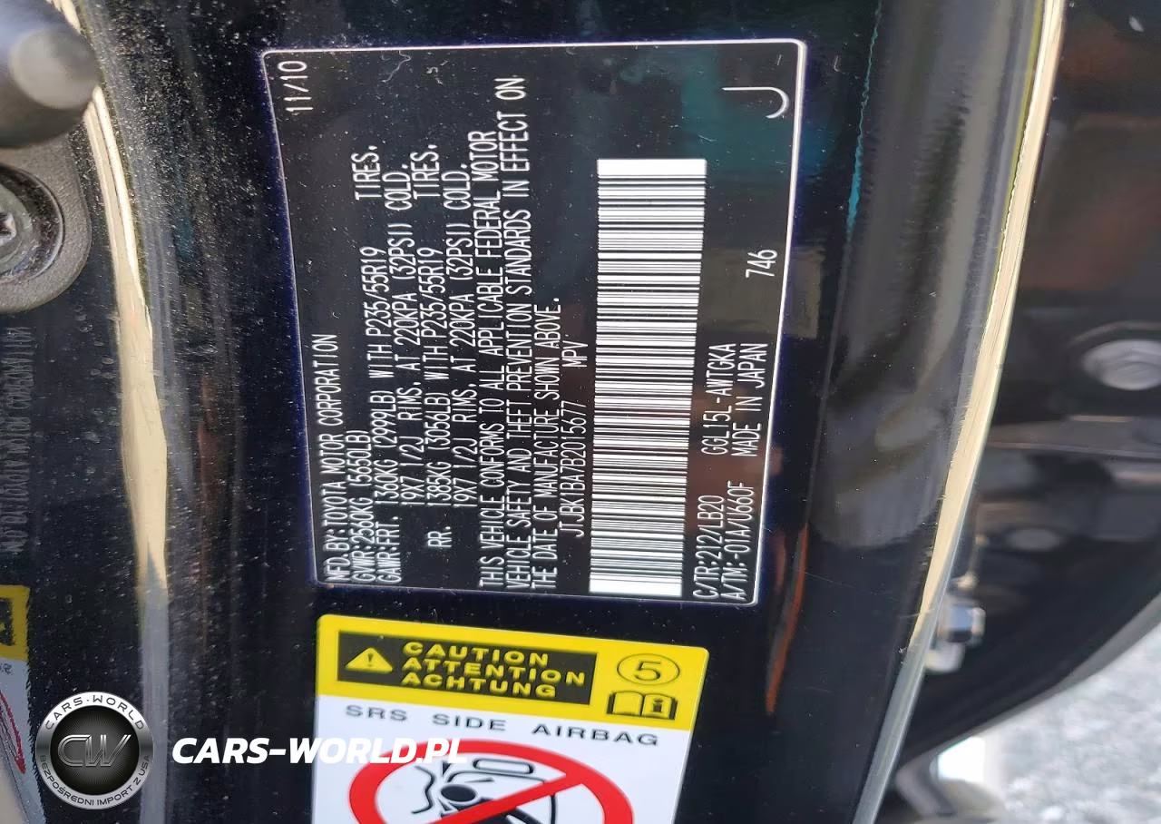 2011 Lexus Rx 350 VIN:JTJBK1BA7B2015677 - 14