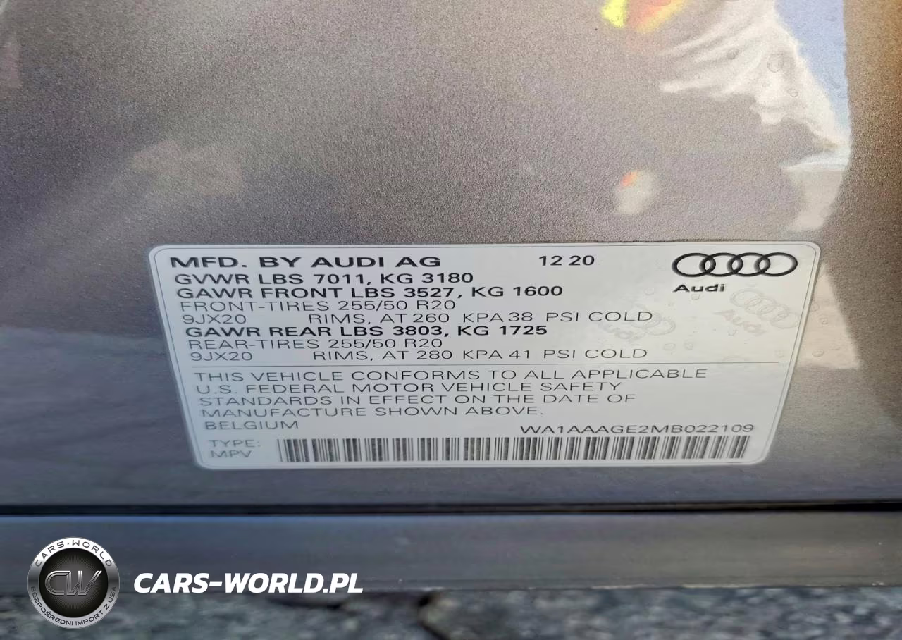2021 Audi E-Tron Premium VIN:WA1AAAGE2MB022109 - 12